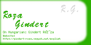 roza gindert business card